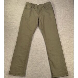 Bulletprufe Jeans Mens 34x35 Green Straight Stretch Denim Work Pants Casual